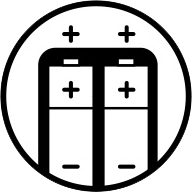 Signification de l'icône de sécurité de la batterie 1 - vérifier la polarité correcte