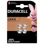 Pile bouton alcaline de taille spéciale LR44 Duracell 1,5 V 4 pièces