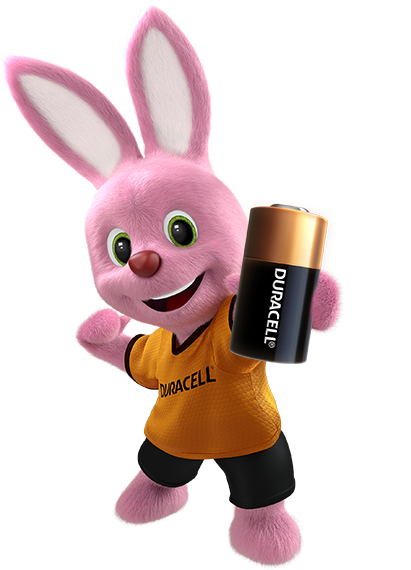 Bunny présente la batterie Duracell spécialisée au lithium haute puissance de 28 L