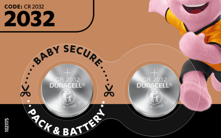 Duracell 2032 Pile bouton lithium 3V, lot de 4, avec Technologie Baby  Secure, pour porte-clés